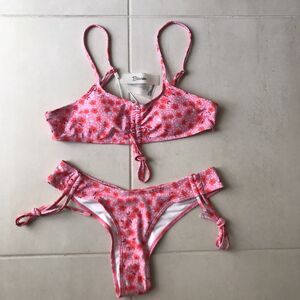 Bikinishe Bikini Set Multicolor Floral Cheeky Padded Swim